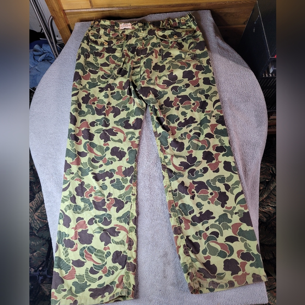 Vintage SafTbak Pants Mens 36x29 Duck Camo Hunting Canvas Altoona PA USA - Picture 6 of 10